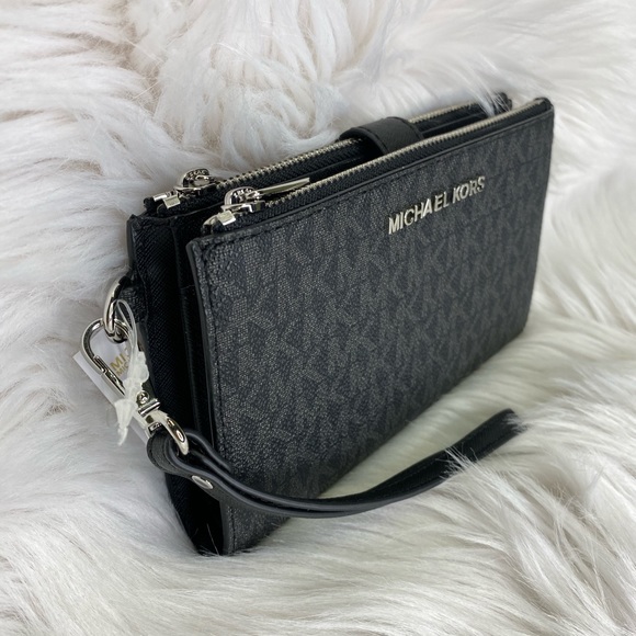 🖤 Michael Kors 🖤 Double ZIP Wristlet / Wallet - Picture 2 of 8